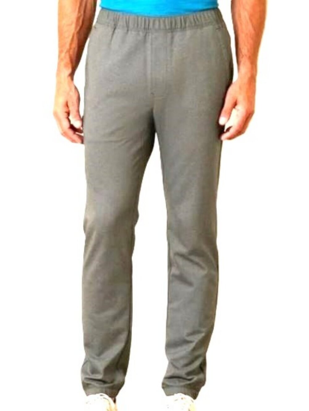 Tommy Bahama NEW $128 M Golf On Par Jogger Pants Gray Island Zone Elastic Waist